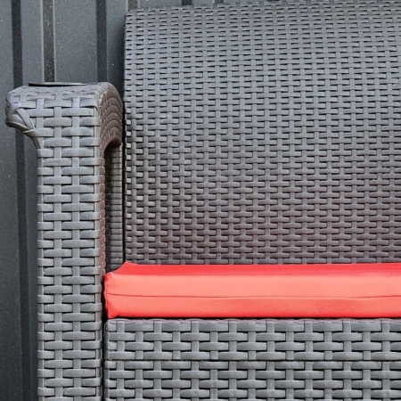 Комплект подушек для 3-х местного дивана Альтернатива, цвет красный