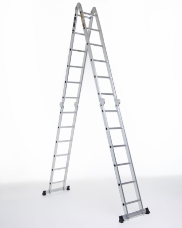 Лестница трансформер 4х7 WORKY SuperPro с усиленным замком, высота 8,1 м.