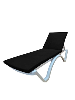 Матрас для шезлонга 58х190, цвет чёрный