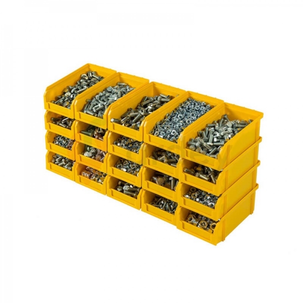 V1 Пластиковый ящик желтый, (171х102х75) 1 литр