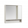 Зеркальный шкаф Aquaton Флай 100 белый, дуб крафт (1A237802FAX10)