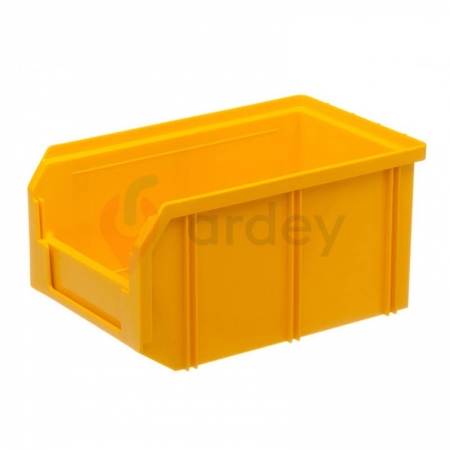 V2 Пластиковый ящик желтый, (234х149х120) 3,8 литра