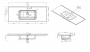 BELBAGNO KRAFT База под раковину подвесная с фрезерованными ручками по всей длине фасада с двумя выкатными ящиками, Pino Pasadena, 1200x460x500, KRAFT-1200-2C-