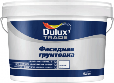 DULUX Trade водно-дисперсионный грунт глубокого проникновения для фасадных работ 2,5л