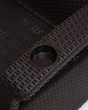 Комплект садовой мебели HomlyGreen 5+3+1+обеденный стол 153х79, с комплектом серых подушек