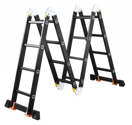 Лестница-стремянка 4x3 трансформер WORKY Pro, высота 3,9м