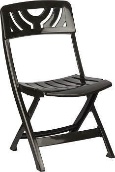 Стул складной пластиковый комплект 2 шт, цвет теплый орех