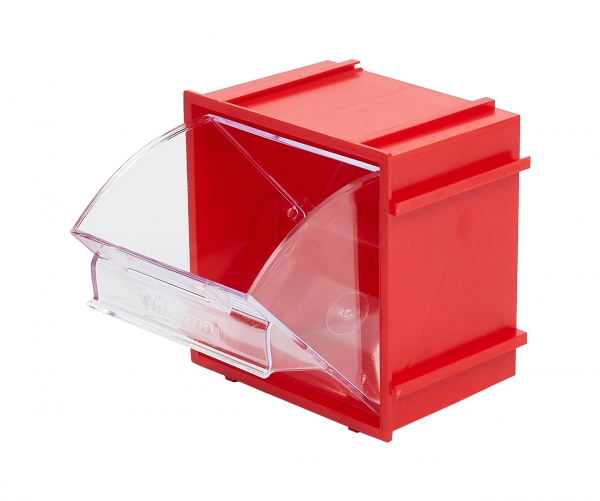 Короб откидной Single-101 красный, прозрачный