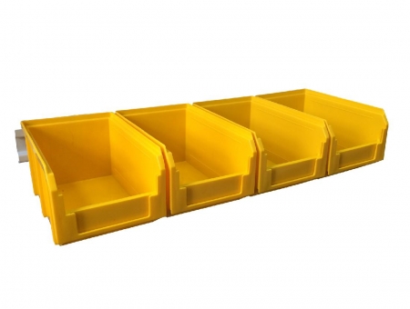 Органайзер настенный V-2-650-желтый , 4 ящика V-2
