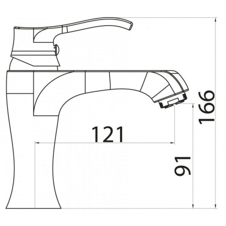 TRU-LVM-CRM Смеситель для раковины BelBagno Trula