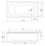 Cezares Передняя панель для акриловой ванны ECO-130-SCR