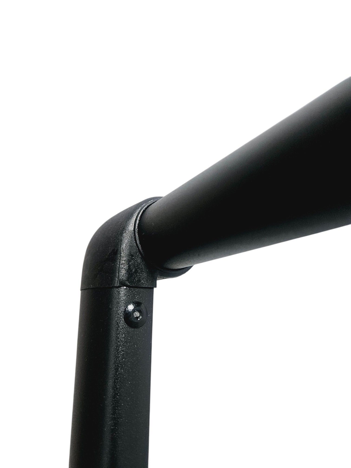 Стремянка стальная, черная 2 широкие ступени