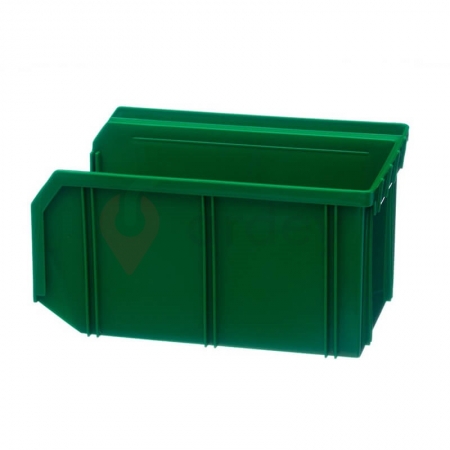 V2 Пластиковый ящик зеленый, (234х149х120) 3,8 литра