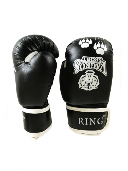 Перчатки боксерские VagroSport RING RS512, 12 унций, черный