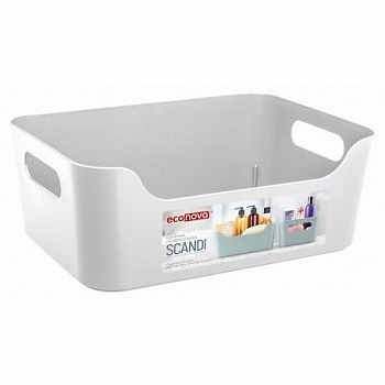Корзинка универсальная "SCANDI" 270х190х105мм, 4,6л (Белый)