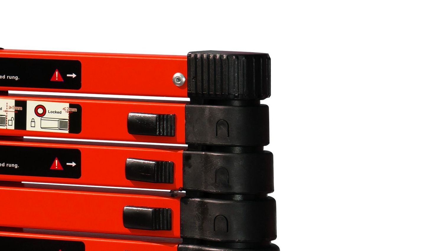 Лестница телескопическая WORKY BLACK 2,2м, 6 ступеней