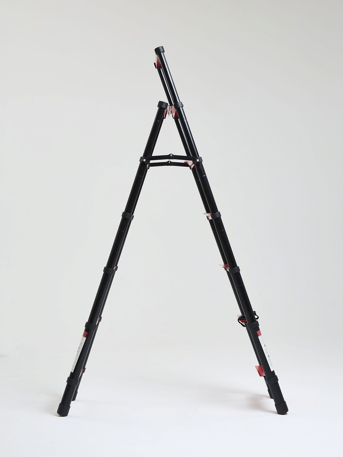 Лестница стремянка телескопическая WORKY BLACK 6+7 ступеней 1,7м+2,0м