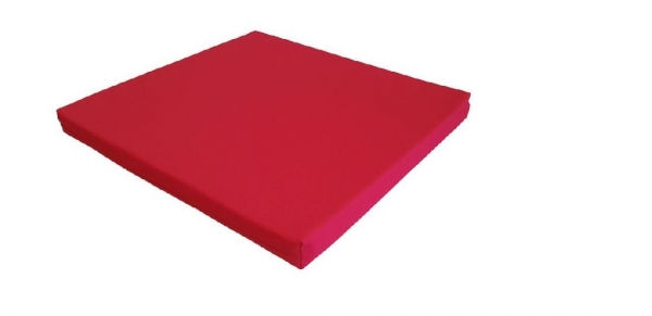 Подушка одноместная со спинкой для садовой мебели Альтернатива 53,5х49х5см, цвет красный
