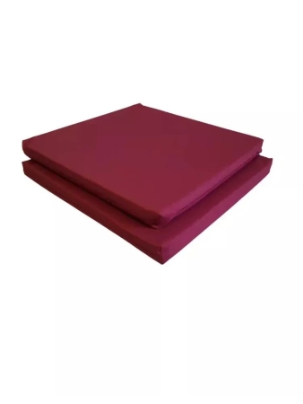 Комплект чехлов для подушек углового дивана садовой мебели в бордовом цвете