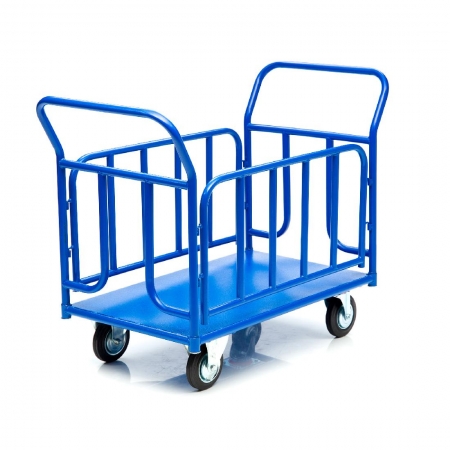 Тележка платформенная Стелла-техник КПО-300Т-200-К , с бортами, 600х1000мм