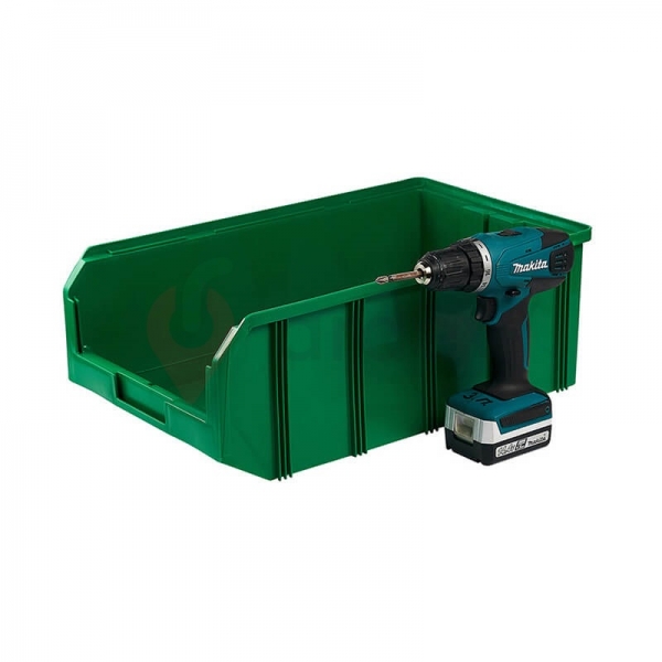 V4 Пластиковый ящик зеленый, (502х305х186) 20 литров