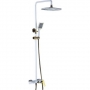 Душевой гарнитур (белый/золото) Bronze de Luxe QUADRO (LT919W)