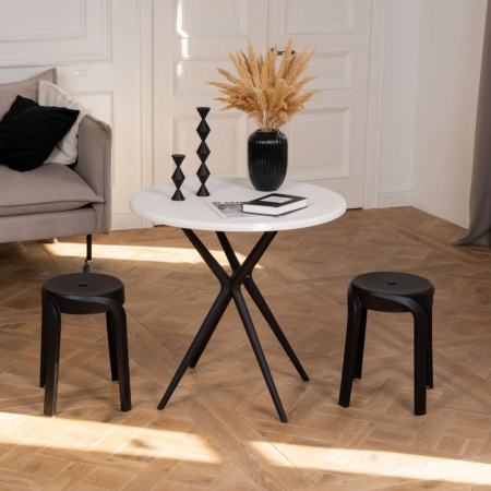 Комплект табуретов ECLER для кухни, серый, 4 шт