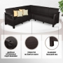 Комплект садовой мебели HomlyGreen 5+3стула+обеденный стол 153х79, с комплектом бежевых подушек