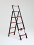 Лестница стремянка телескопическая WORKY BLACK 5+6 ступеней 1,4м+1,7м