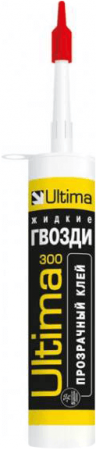 ULTIMA 300 клей ремонтно-монтажный для внешних и внутренних работ прозрачный картридж 300г.