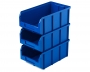 Пластиковый ящик V-3-К3-синий , 342х207х143мм, комплект 3 штуки