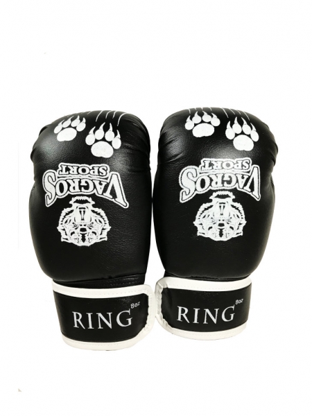 Перчатки боксерские VagroSport RING RS512, 12 унций, черный