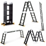 Лестница-стремянка 4x5 трансформер WORKY Pro, высота 5,90м