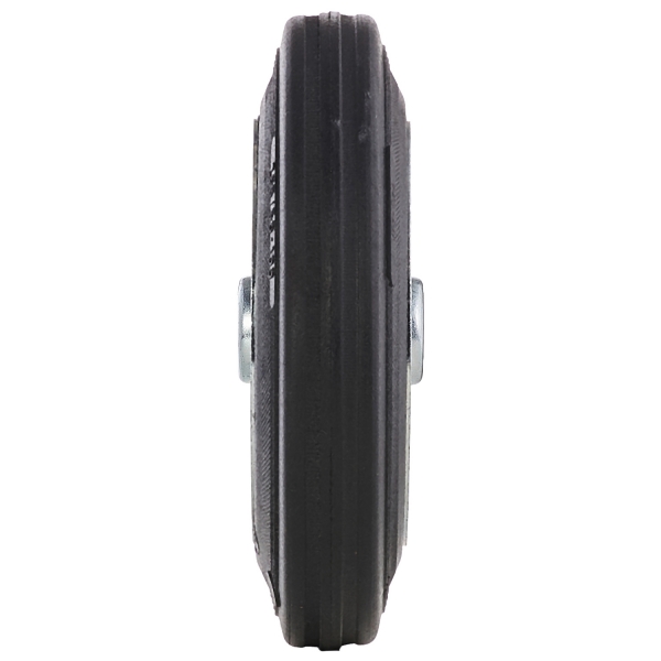 Колесо Tellure Rota 533106 под ось, диаметр 200мм, грузоподъемность 230кг, черная резина, сталь