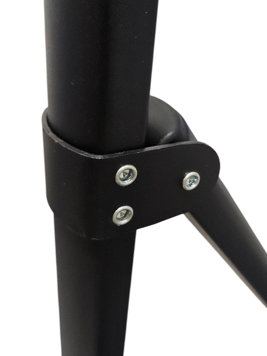 Стремянка стальная, черная 2 широкие ступени