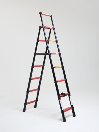 Стремянка телескопическая WORKY Pro 8+9 ступ. (2.3м+2.6м)